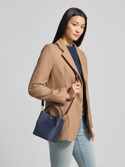 Lauren Ralph Lauren Handtasche aus Rindsleder mit Label-Applikation Modell 'REESE' Marine 1