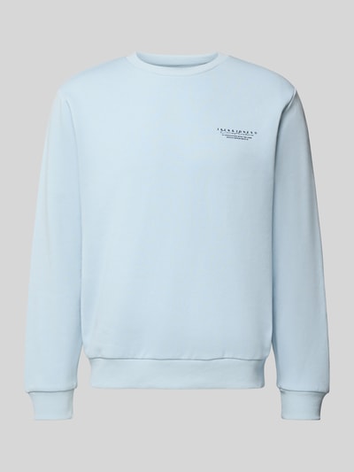 Jack & Jones Sweatshirt mit Label-Print Hellblau 2