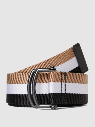 BOSS Riem met streepmotief Beige - 1