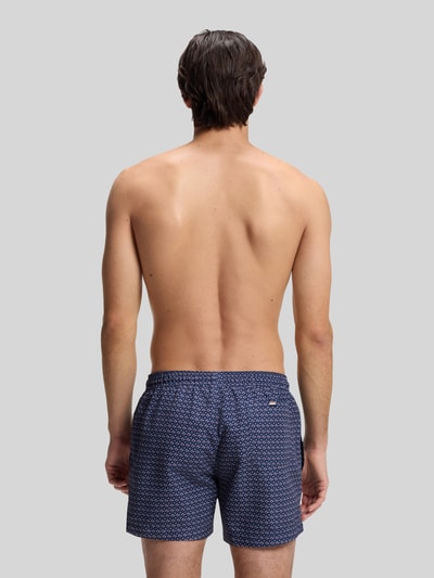 BOSS Regular Fit Badeshorts mit Logo-Patch Modell 'VIBE' Rosa 4