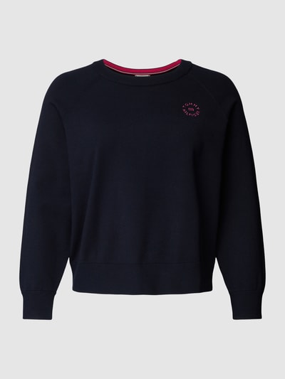 Tommy Hilfiger Curve PLUS SIZE Strickpullover mit Rundhalsausschnitt Marineblau 2