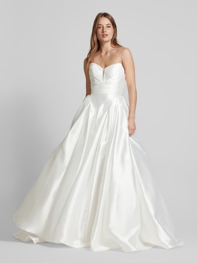 Luxuar Abendkleid im Off-Shoulder-Look Offwhite 4