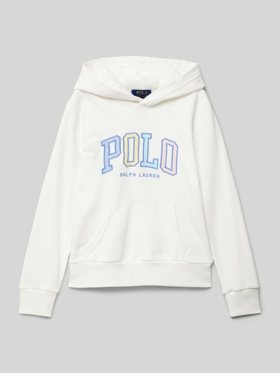 Polo Ralph Lauren Teens Hoodie aus reiner Baumwolle Offwhite 1