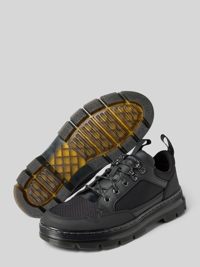 Dr. Martens Veterschoenen met logopatch, model 'Reeder' Zwart - 4