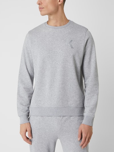 Karl Lagerfeld Sweatshirt van katoenmix  Donkergrijs gemêleerd - 4