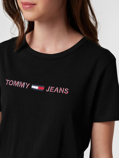 Tommy Jeans T-Shirt aus Baumwolle mit Brand-Detail Black 3