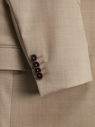 CG - Club of Gents Slim Fit 2-Knopf-Sakko aus Schurwolle YOUR OWN PARTY by CG – CLUB of GENTS Beige Melange 2