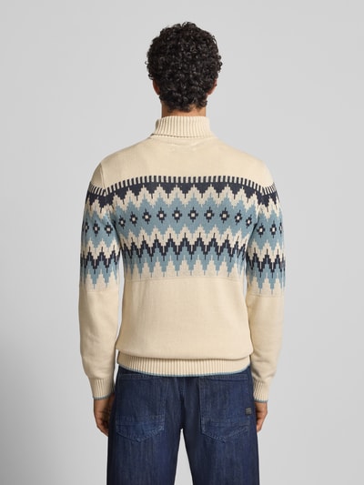 Blend Gebreide pullover met ribboorden, model 'BENJI' Offwhite - 5
