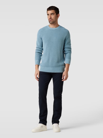 Marc O'Polo Gebreide pullover met labeldetail Lichtblauw - 1