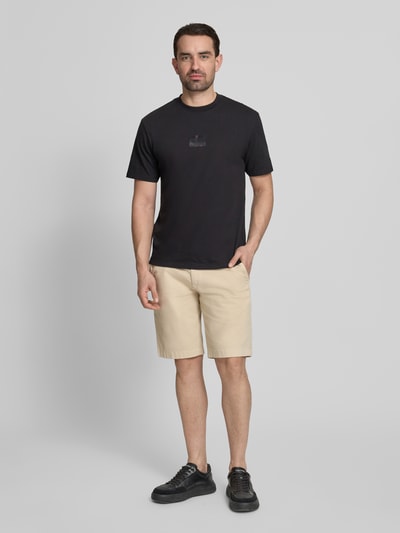 Marc O'Polo Regular Fit Chinoshorts aus Baumwoll-Mix Ecru 1