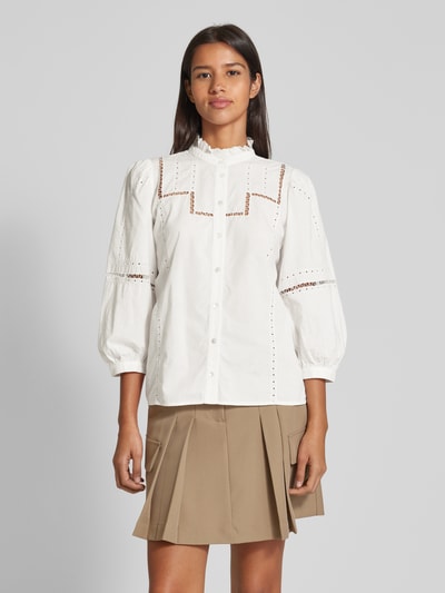 Bash Blouse met broderie anglaise, model 'TAMIE' Ecru - 4