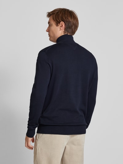 Tommy Hilfiger Regular Fit Strickpullover mit Stehkragen Marine 5