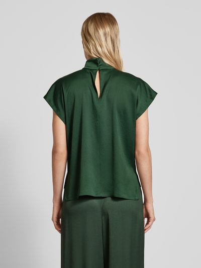 Drykorn Blouse met opstaande kraag, model 'ALARIA' Donkergroen - 5