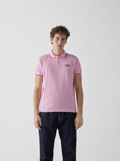 Dsquared2 Poloshirt mit Brand-Detail Hellrosa 4