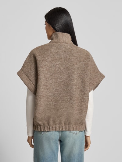 Emily Van den Bergh Gilet met opstaande kraag en steekzakken Taupe - 5