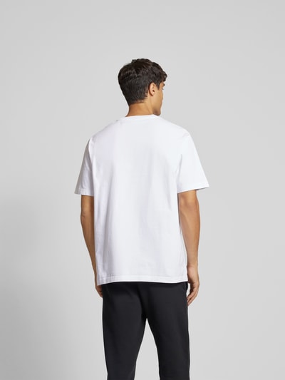 MAISON KITSUNE T-Shirt mit Label-Stitching Weiss 5