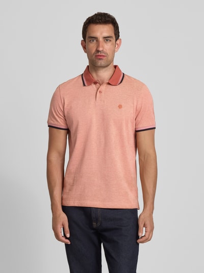 MCNEAL Poloshirt met labelstitching Terracotta - 4
