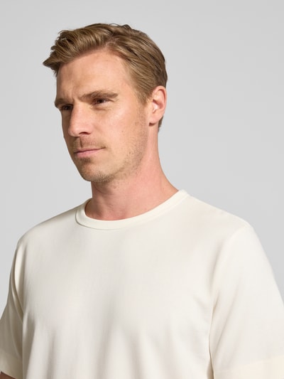 SELECTED HOMME Regular Fit T-Shirt aus reiner Baumwolle Modell 'CHRIS' Offwhite 3
