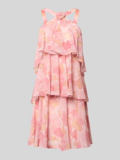 VERO MODA Ausgestelltes Cocktailkleid mit Volants Modell 'FELICIA' Rose 2