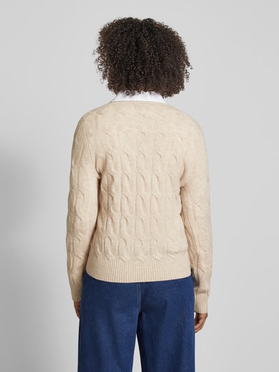 Tommy Hilfiger Strickpullover mit gerippten Abschlüssen Beige 5