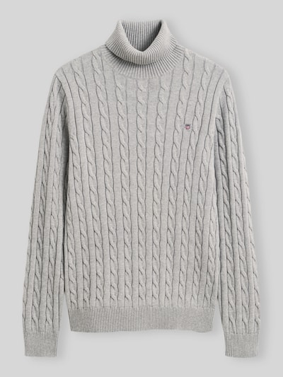 GANT Rollkragenpullover mit Logo-Detail Hellgrau 2