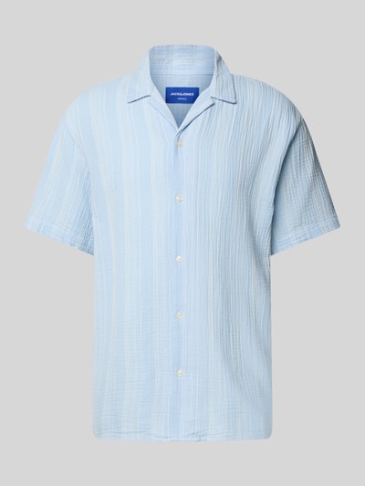 Jack & Jones Relaxed Fit Freizeithemd mit Umlegekragen Hellblau 2