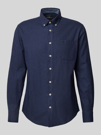 Fynch-Hatton Freizeithemd mit Button-Down-Kragen Marine 1