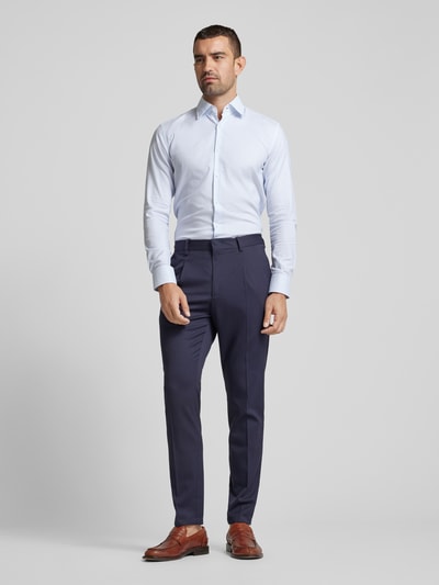 BOSS Slim fit zakelijk overhemd met kentkraag, model 'Hank' Wit - 1