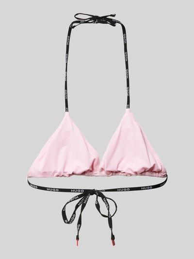 HUGO Bikini-Oberteil mit Label-Detail Pink 3