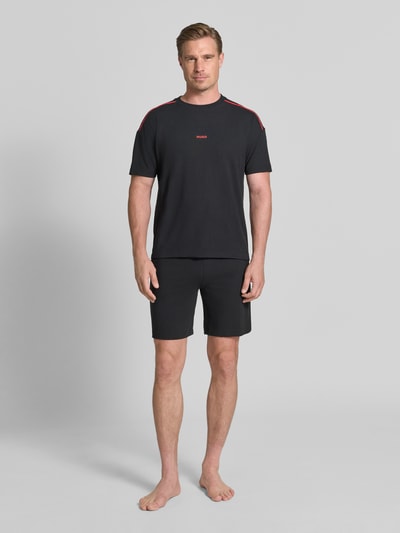 HUGO Regular Fit T-Shirt aus Baumwoll-Mix Modell 'NOAH' Black 1