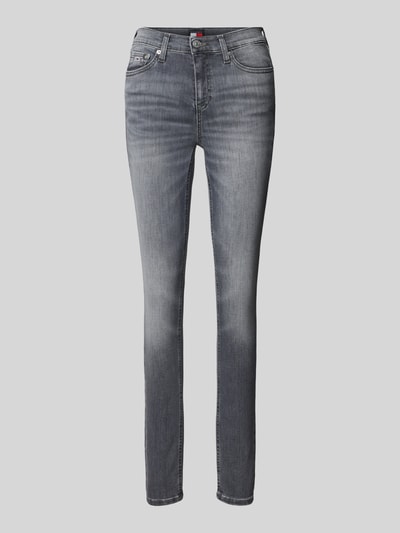 Tommy Jeans Skinny Fit Jeans im 5-Pocket-Design Modell 'NORA' Anthrazit 2