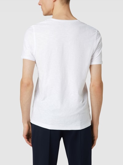 MCNEAL T-Shirt mit geripptem Rundhalsausschnitt Weiß 5