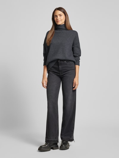 Weekend Max Mara Gebreide pullover met opstaande kraag, model 'BORGIA' Middengrijs - 1