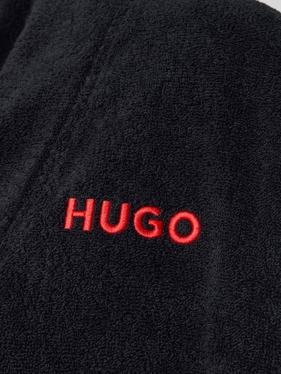 HUGO Regular Fit Bademantel aus Baumwoll-Frottee Modell 'EOSP' Black 2