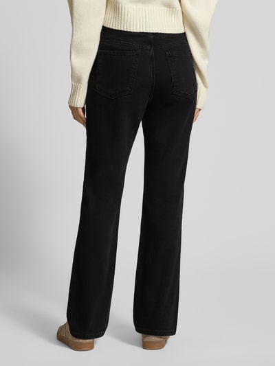 MANGO Straight Fit Jeans mit 5-Pocket-Design Modell 'MATILDA' Anthrazit 5