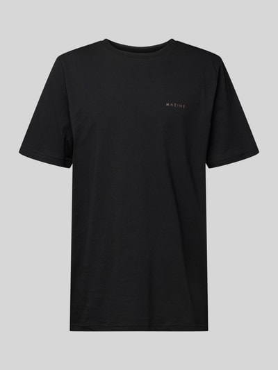 Mazine T-Shirt mit Label-Print Modell 'Stundon' Black 2