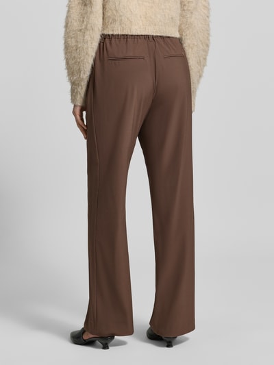 MOS MOSH BROEK van Viscosemix Model 'Bai Roy' Chocoladebruin gemêleerd - 5