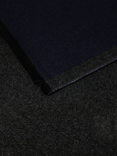 Christian Berg Men Sjaal met rafels Marineblauw - 2