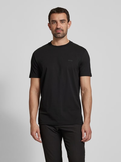 BOSS Green T-Shirt mit Label-Print Black 4