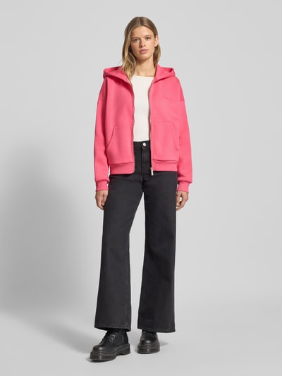 Review Oversized sweatjack met capuchon Neon roze - 1