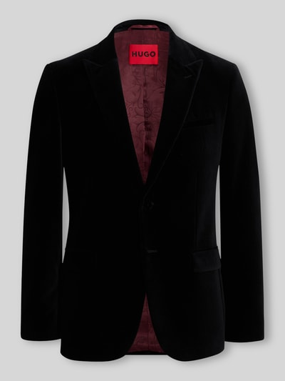 HUGO Slim Fit Smoking mit Samtstruktur Black 2