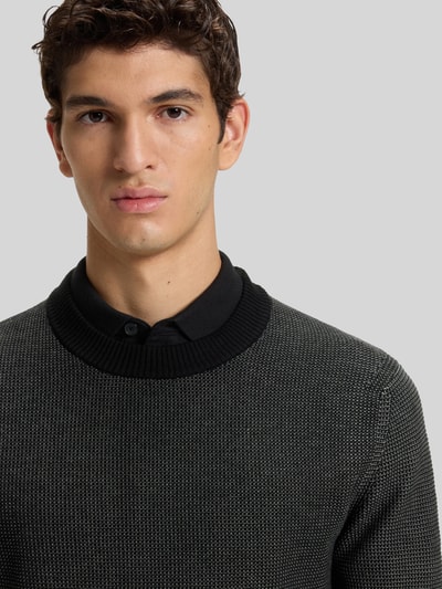 BOSS Orange Regular Fit Strickpullover aus Baumwoll-Kapok-Mix Modell 'KLAPOK' Black 3