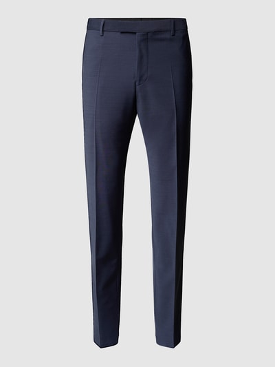 Strellson Slim fit pantalon met persplooien, model 'Flex Cross' Marineblauw - 2