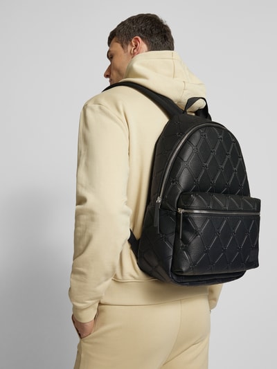 HUGO Rucksack mit Strukturmuster Modell 'Ethon Chain' Black 1