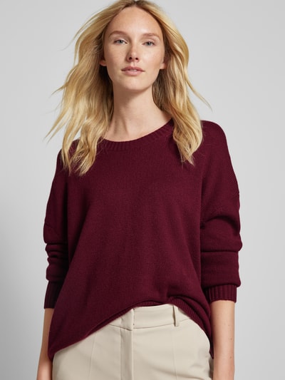 (The Mercer) N.Y. Gebreide pullover van kasjmier met ronde hals Bordeaux - 3