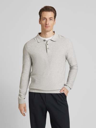 Jack & Jones Premium Strickpullover mit Polokragen Modell 'ANDRI' Hellgrau 4