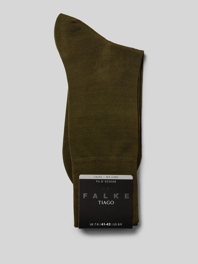 Falke Sokken met labelprint  Donkergroen - 3