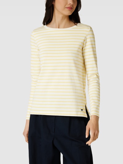 Weekend Max Mara Longsleeve mit Streifenmuster Modell 'FRETTY' Gelb 4