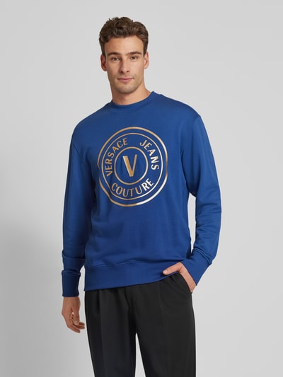 Versace Jeans Couture Sweatshirt mit Label-Print Marine 4