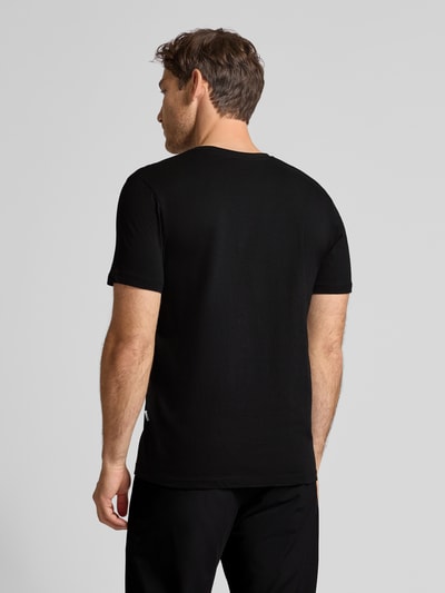 SELECTED HOMME Regular Fit T-Shirt aus reiner Baumwolle Modell 'ASPEN' Black 5
